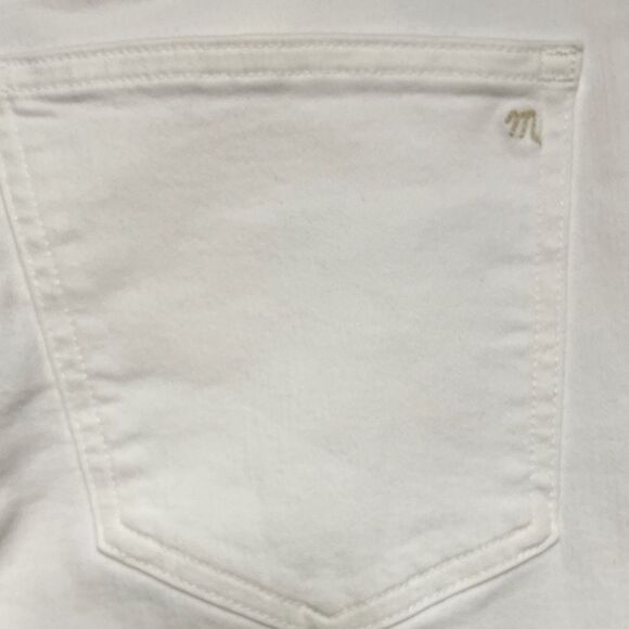 New Madewell mid rise kick out Flare White Jeans Sz  28 - Picture 10 of 11